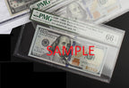 MINGTAI (PCCB) PMG/PCGS certified banknote OPP material 50pcs/pack