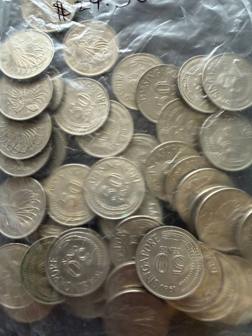 Lot of Singapore 1st Series Coins - 1c,5c,10,20c,50c FV $33.33. free malaysia 1st series coins