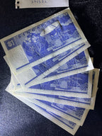 Ship 1 dollar break run (17 pcs) aunc slight foxing B/17