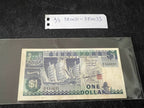 Singapore Ship 1 dollar UNC with slight foxing 5 runs/pcs. A/3 580031-580035