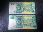 Ship 5 dollar 2 run set Au-Unc B/6 467401-467402