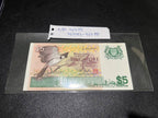 Singapore bird $5 Serial A/80 break run AU-UNC condition (7 pcs)