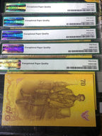 Thailand 70 Baht, 70th Anniversary of Accession to the Throne Commemorative PMG 67 GEPQ