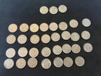 Lot of UK 6 Pence - George VI (1st,2nd,3rd coinage) and 6 Pence - Elizabeth II